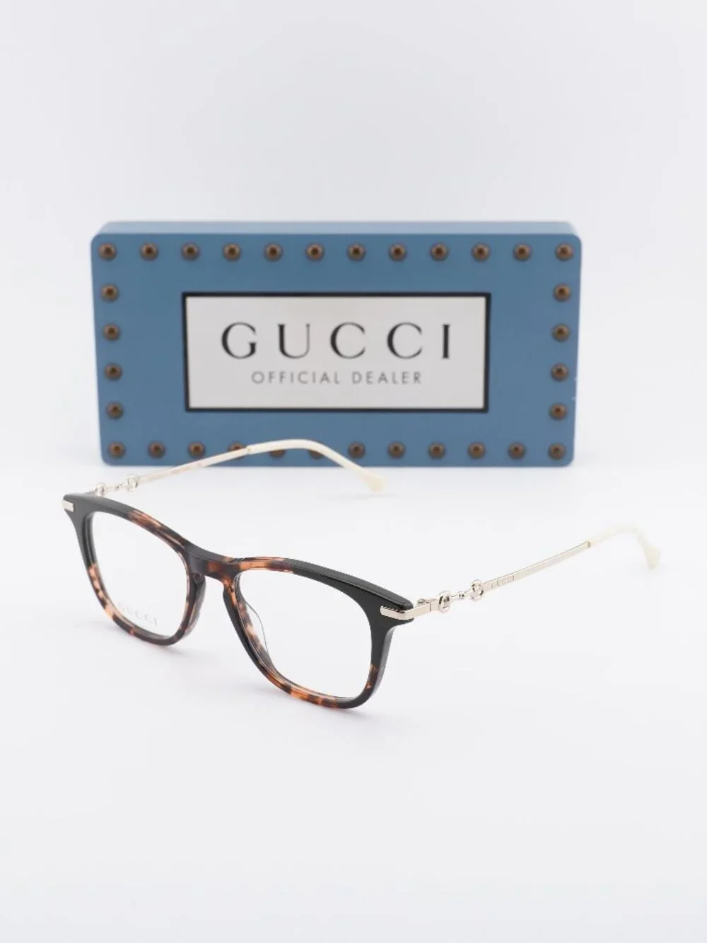 Gucci GG0919O 003 Square Eyeglasses - Havana/Gold 50mm